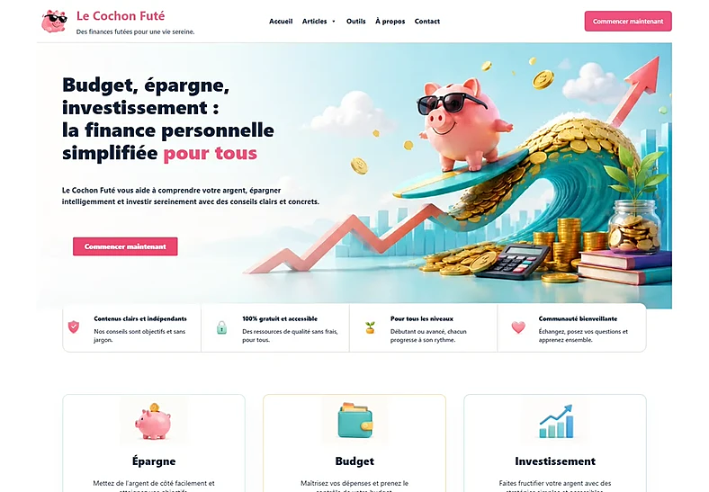 Capture du site Le Cochon Futé
